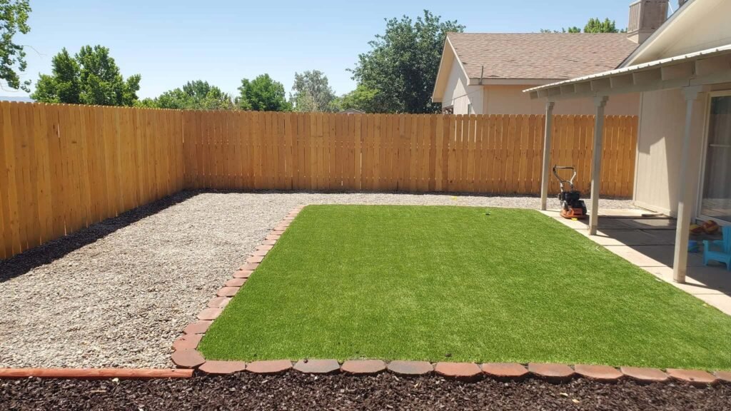Backyard artificial turf in Albuquerque NM