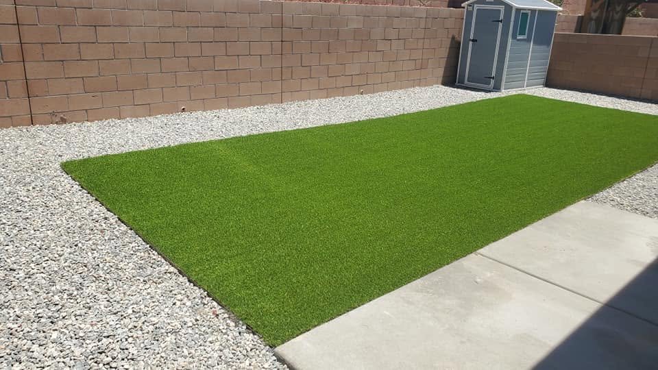 Pet turf surrounded by gravel in Albuquerque, NM